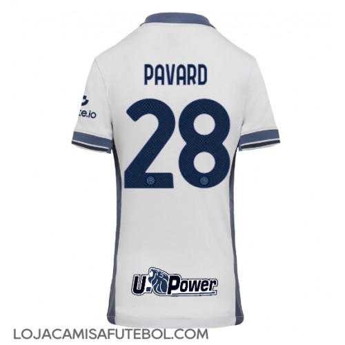 Camisa de Futebol Inter Milan Benjamin Pavard #28 Equipamento Secundário Mulheres 2024-25 Manga Curta